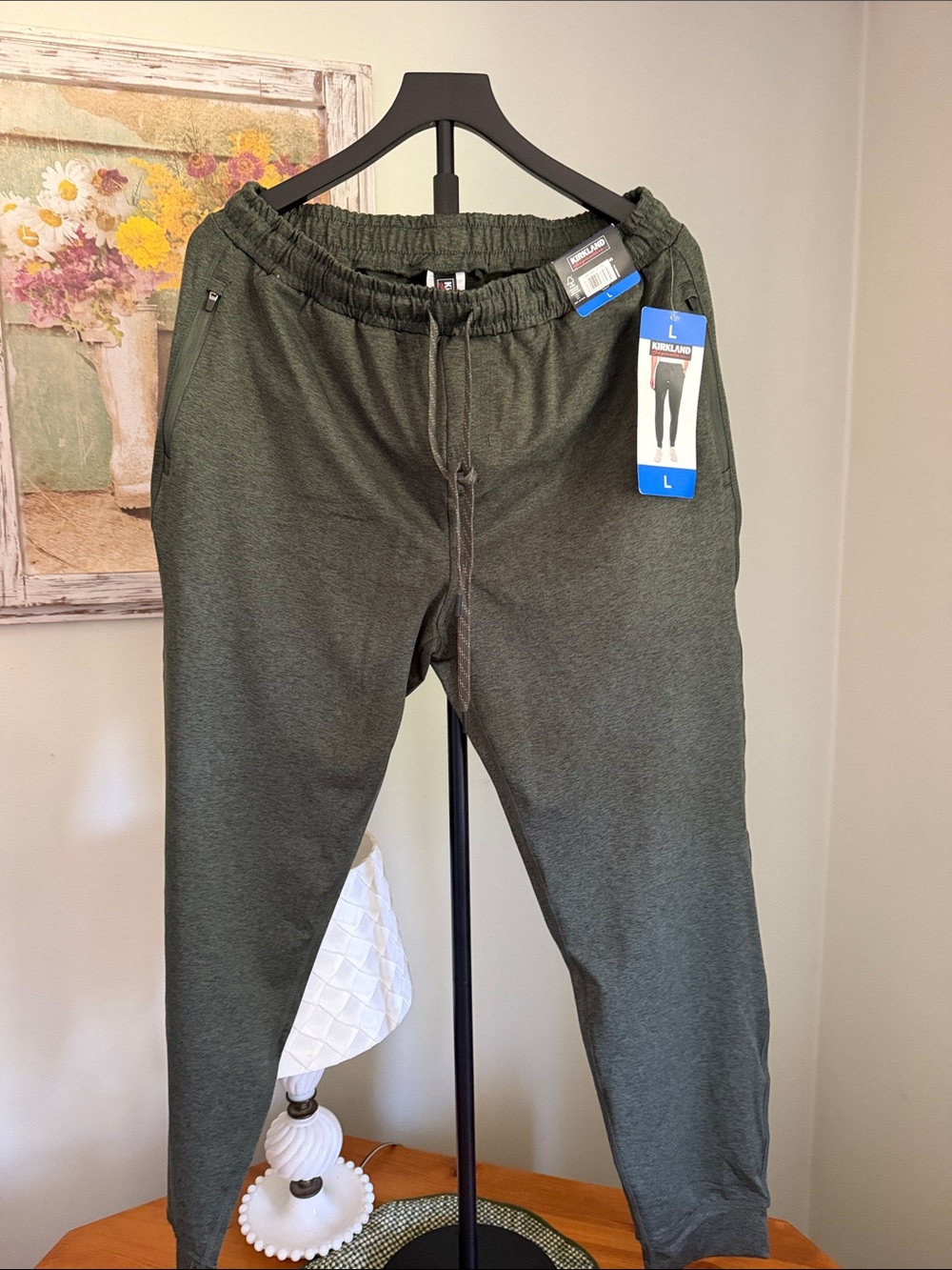 Kirkland Signature Olive Green Men's Jogger Sweatpants